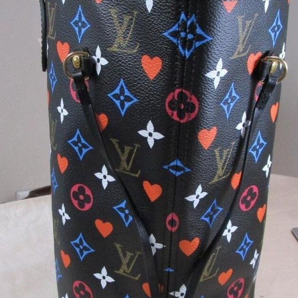 LOUIS VUITTON LTD EDITION NEVERFULL MONOGRAM GAME ON W/POUCH-100% AUTHENTIC - Picture 4 of 16